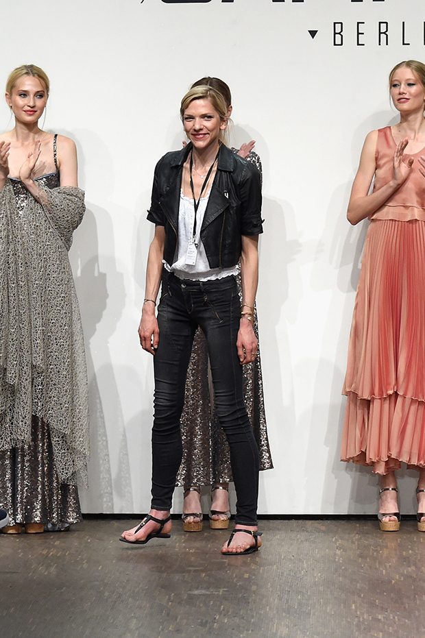 BERLIN, GERMANY - JULY 01: Designer Rebecca Sammler poses at the Sammler Berlin show during the Mercedes-Benz Fashion Week Berlin Spring/Summer 2017 at Stage at me Collectors Room on July 1, 2016 in Berlin, Germany. (Photo by Victor Boyko/Getty Images) *** Local Caption *** Rebecca Sammler