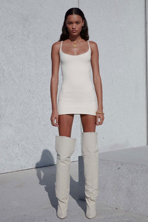 Yeezy thigh high boots hotsell