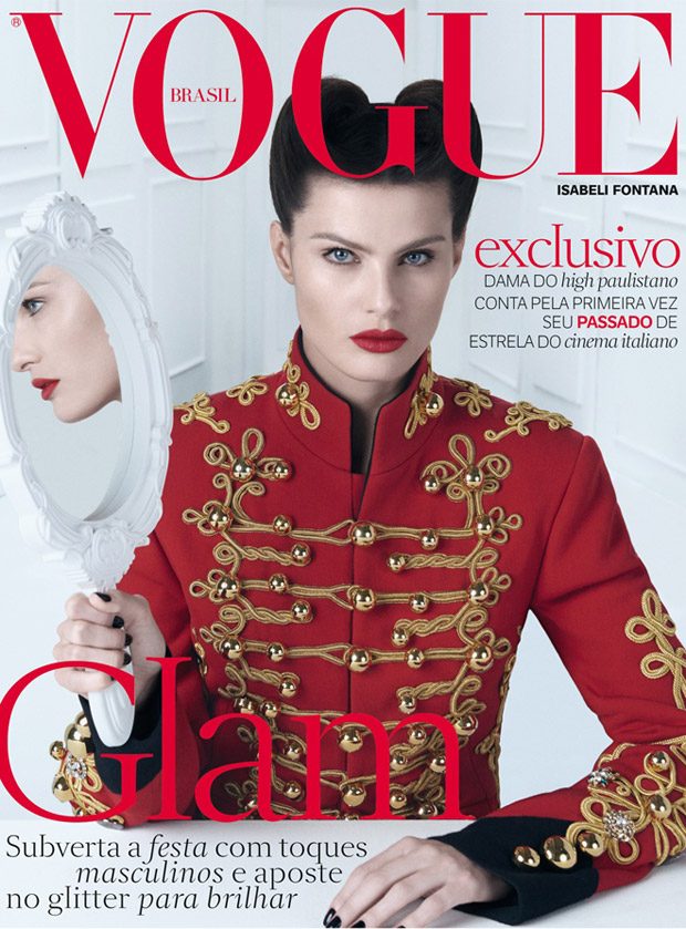 Isabeli Fontana Stuns in Dolce \u0026 Gabbana for Vogue Brazil Latest Cover