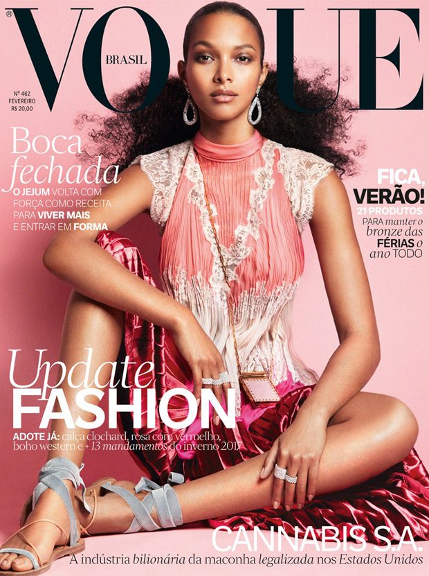 Lais Ribeiro Stuns in Valentino for Vogue Brazil February 2017 Cover