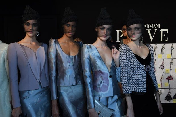 Giorgio armani 2025 backstage