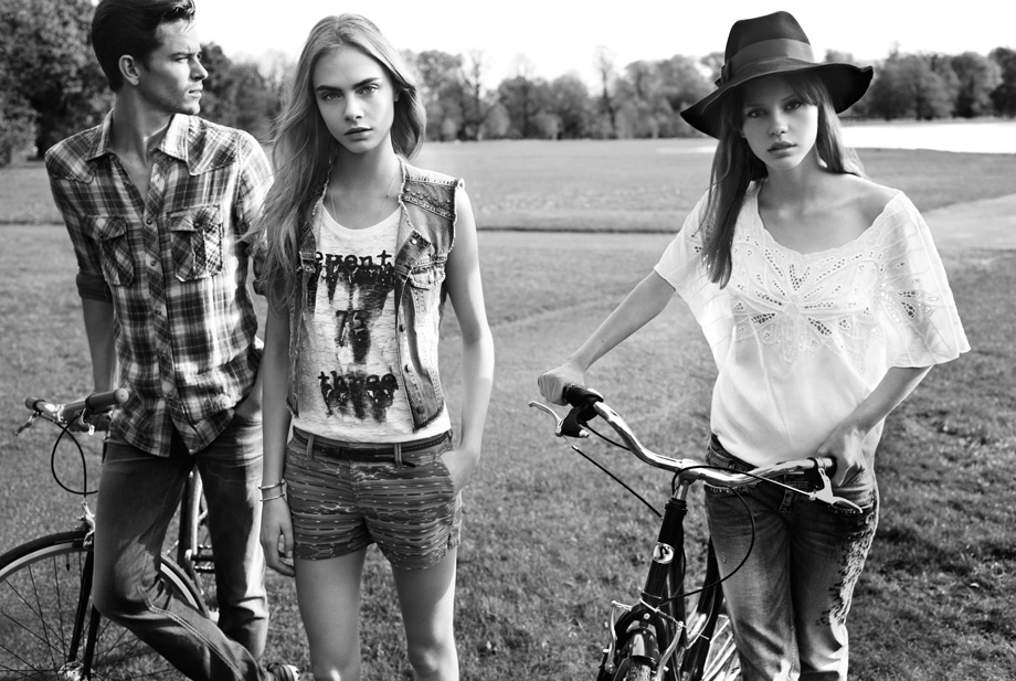 Cara Delevingne, Jeremy Young & Mia Goth for Pepe Jeans Spring Summer 2013