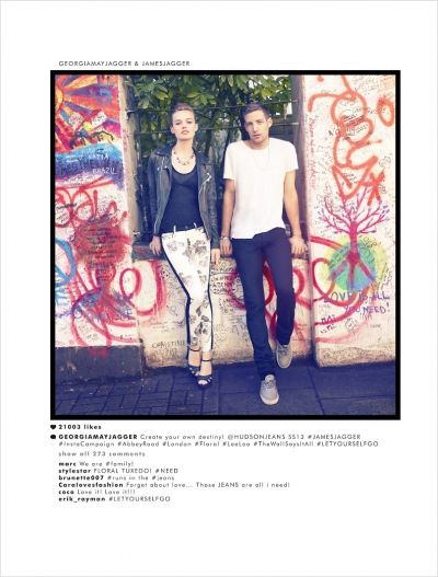 Georgia May Jagger Gets Instagram Treatment For Hudson Jeans Georgia May Jagger Gets Instagram Treatment For Hudson Jeans