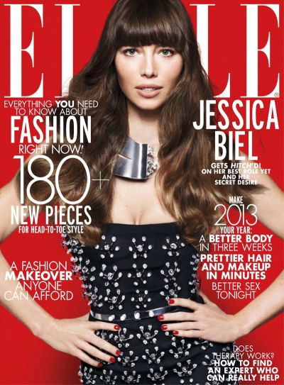 Jessica Biel for Elle US January 2013