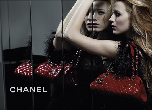 Blake Lively for Chanel Mademoiselle Handbags x Karl