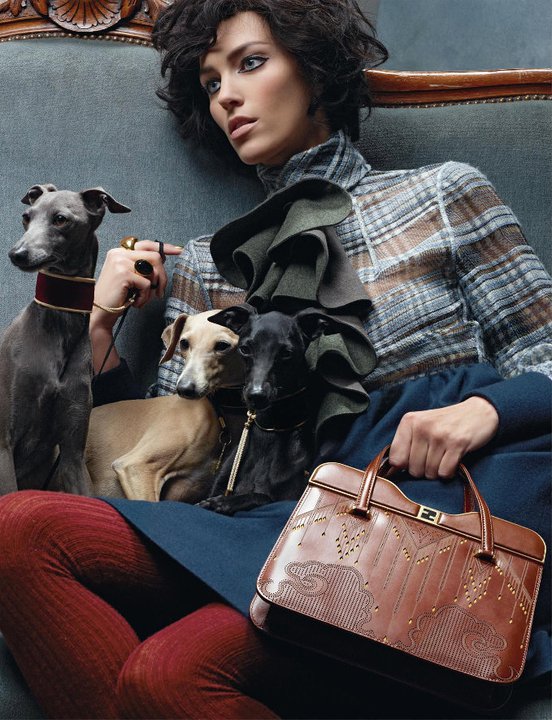 Baptiste and Anja for Fendi Fall Winter Campaign