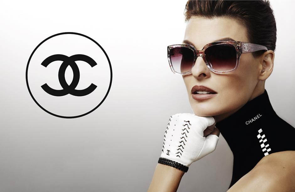Linda Evangelista by Karl Lagerfeld for Chanel Eyewear