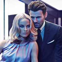 Carolyn Murphy & Alex Lundqvist for BOSS Black Winter 2012