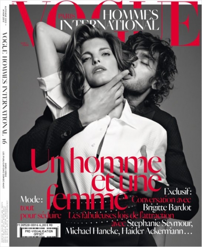 Stephanie Seymour & Marlon Teixeira for Vogue Hommes International