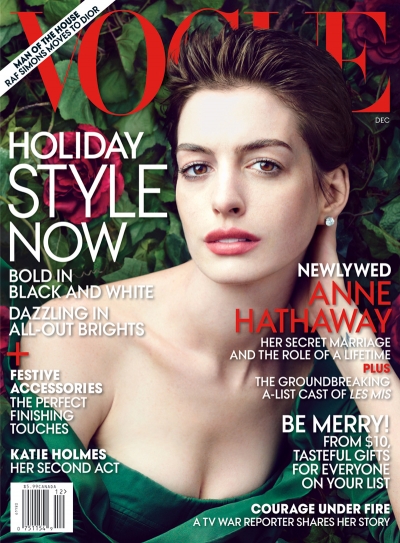 Anne Hathaway for Vogue US December 2012