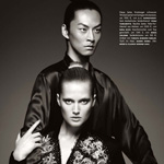 Toni Garrn & David Chiang for Vogue Germany