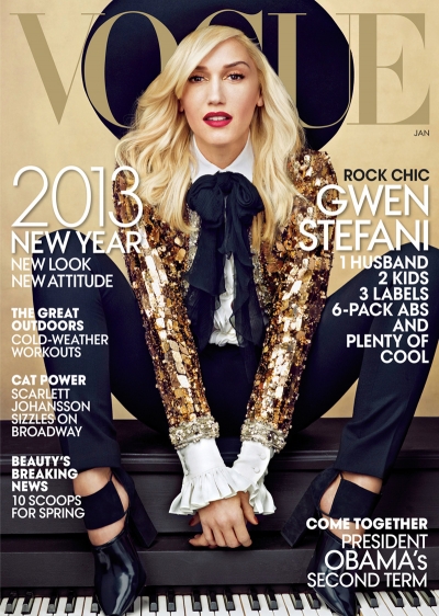 Gwen Stefani for Vogue US January 2013