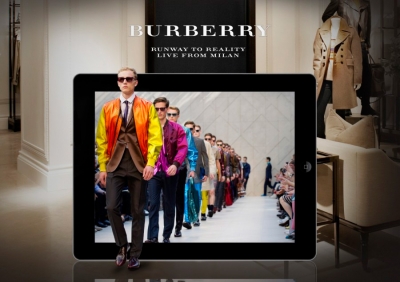 Burberry Prorsum LIVE on DESIGN SCENE