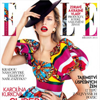 Karolina Kurkova in Dolce & Gabbana for Elle Czech March 2013