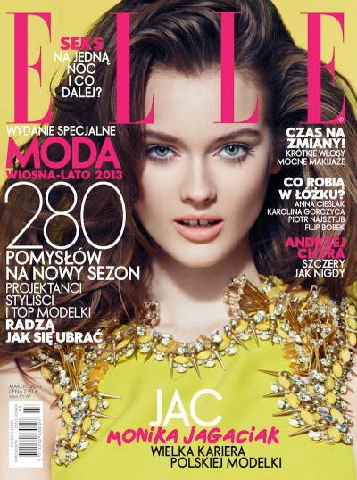 Monika Jac Jagaciak for Elle Poland March 2013