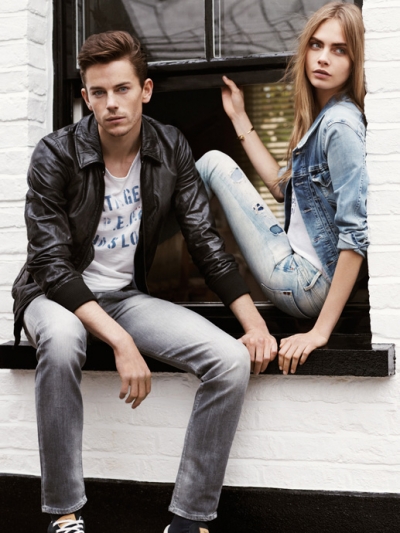 Cara Delevingne, Jeremy Young & Mia Goth for Pepe Jeans Spring Summer 2013