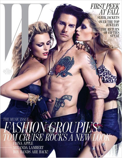 Tom Cruise, Abbey Lee Kershaw & Edita Vilkeviciute for W Magazine June 2012