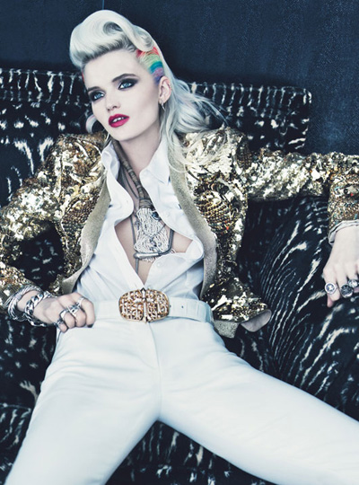 Abbey Lee, Sigrid Agren & Saskia de Brauw for W Magazine