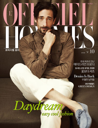 Adrien Brody for L’Officiel Hommes Korea