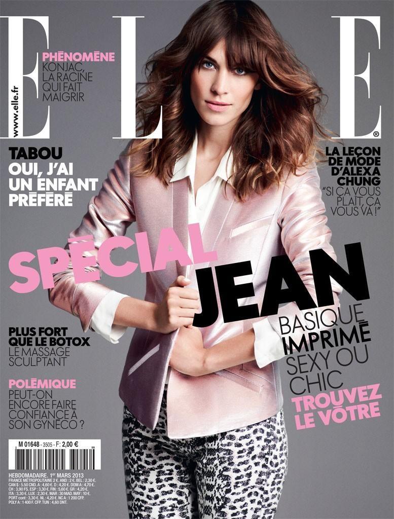Alexa Chung by Bjarne Jonasson for Elle France