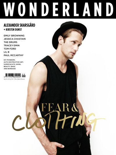 Alexander Skarsgård Covers Wonderland Magazine