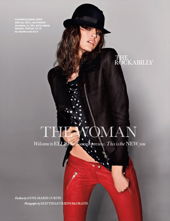 Ali Stephens by Matthias Vriens-McGrath for ELLE UK August 2010