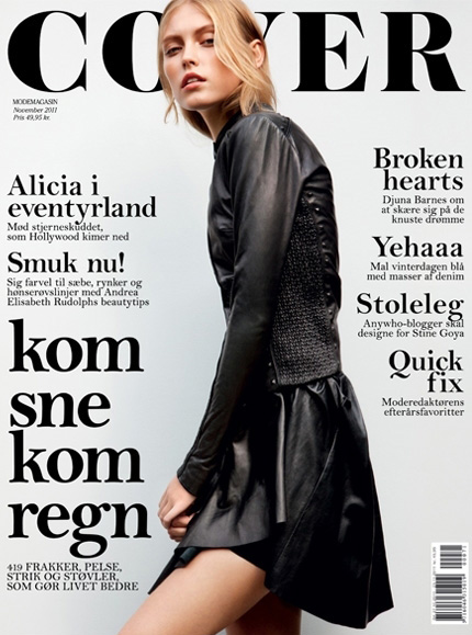 Alicia Vikander for Cover November 2011
