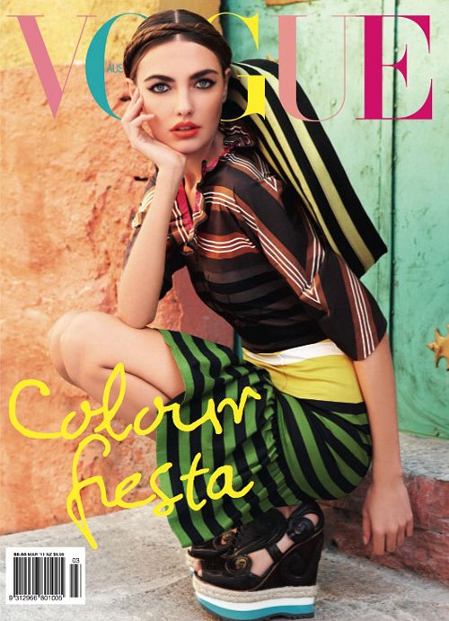 Alina Baikova Covers Vogue Australia March 2011