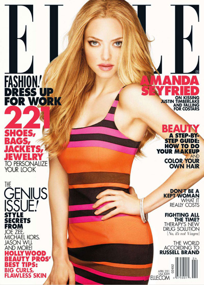 Amanda Seyfried for Elle US April 2011