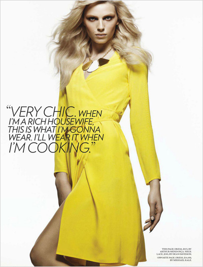 Andrej Pejic by Moo King for Fashion Canada