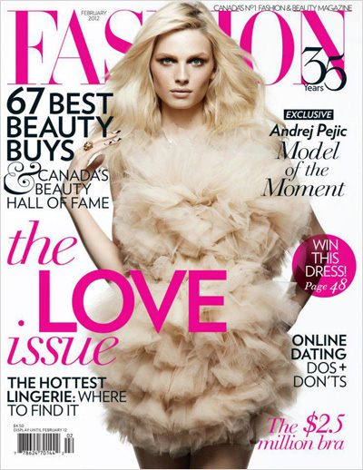 Andrej Pejic for Fashion Canada February 2012
