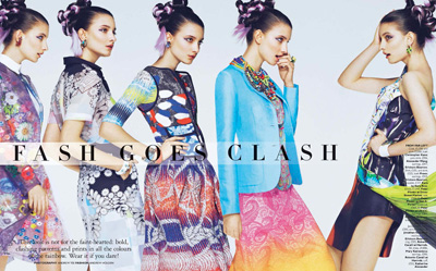 Fash Goes Clash by Andrew Yee for Grazia UK