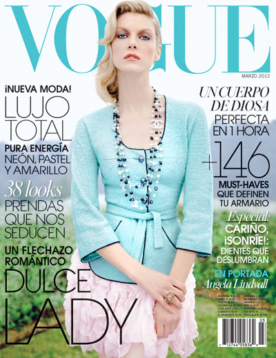 Angela Lindvall in Chanel for Vogue Latin America / Mexico