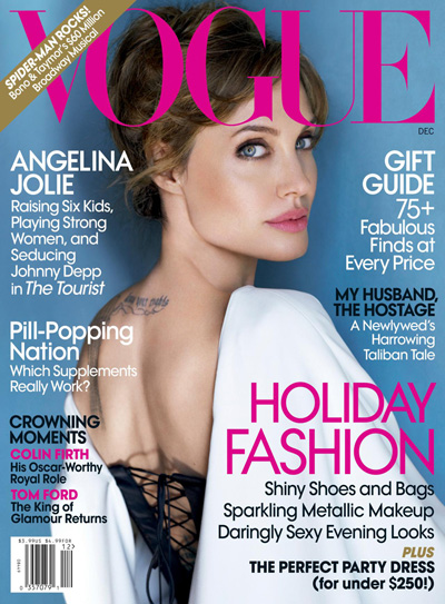 Angelina Jolie covers VOGUE US December 2010