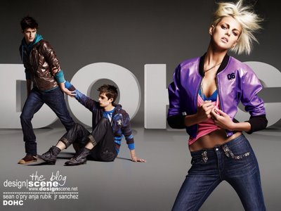 Sean Opry, Anja Rubik & Jr Sanchez for DOHC FW08