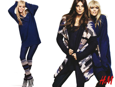 Anja Rubik and Daria Werbowy for H&M Get Warm
