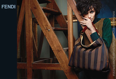 Anja Rubik for Fendi Fall Winter Campaign