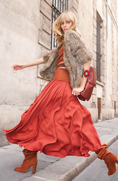 Anja Rubik by Terry Richardson for Mango Fall Winter 2010