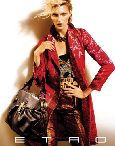 Anja Rubik for ETRO Fall Winter 2009.10