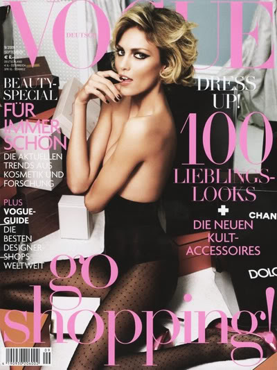 Anja Rubik for Vogue Germany September 2009