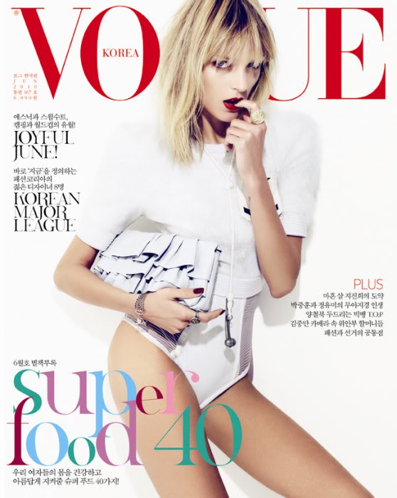Anja Rubik for Vogue Korea June 2010
