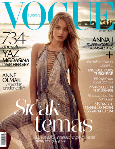 Anna Maria Jagodzinska for Vogue Turkey June 2011