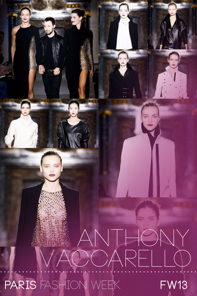 Anthony Vaccarello Fall Winter 2013.14 Womenswear Collection
