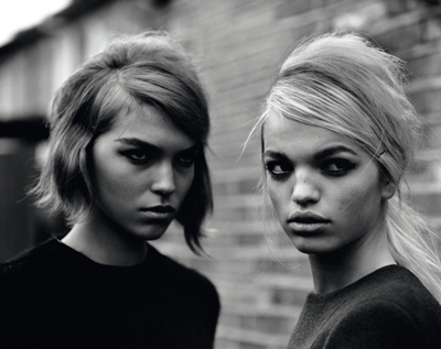 Arizona Muse and Daphne Groeneveld for Self Service