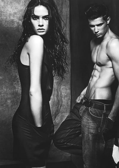 Armani Jeans: Danny Schwarz and Isabella Oelz