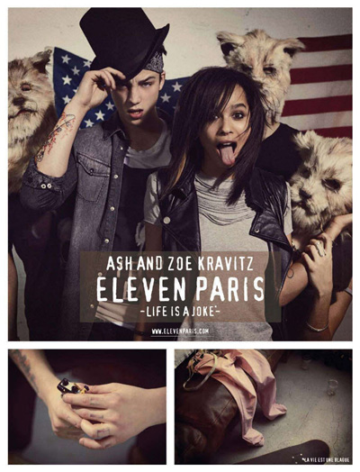 Ash Stymest and Zoe Kravitz for Eleven Paris Spring Summer 2011