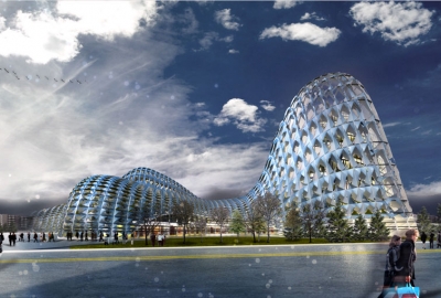 Astana Railway Station Proposal by LAVA