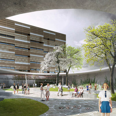 Atelier Thomas Pucher Designs Amstetten School Campus