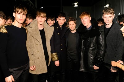 Backstage at Burberry Prorsum AW2010 Menswear Show
