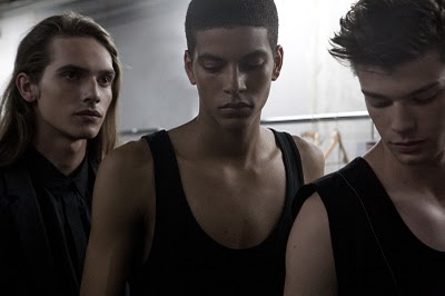 Backstage at Kris Van Assche SS11